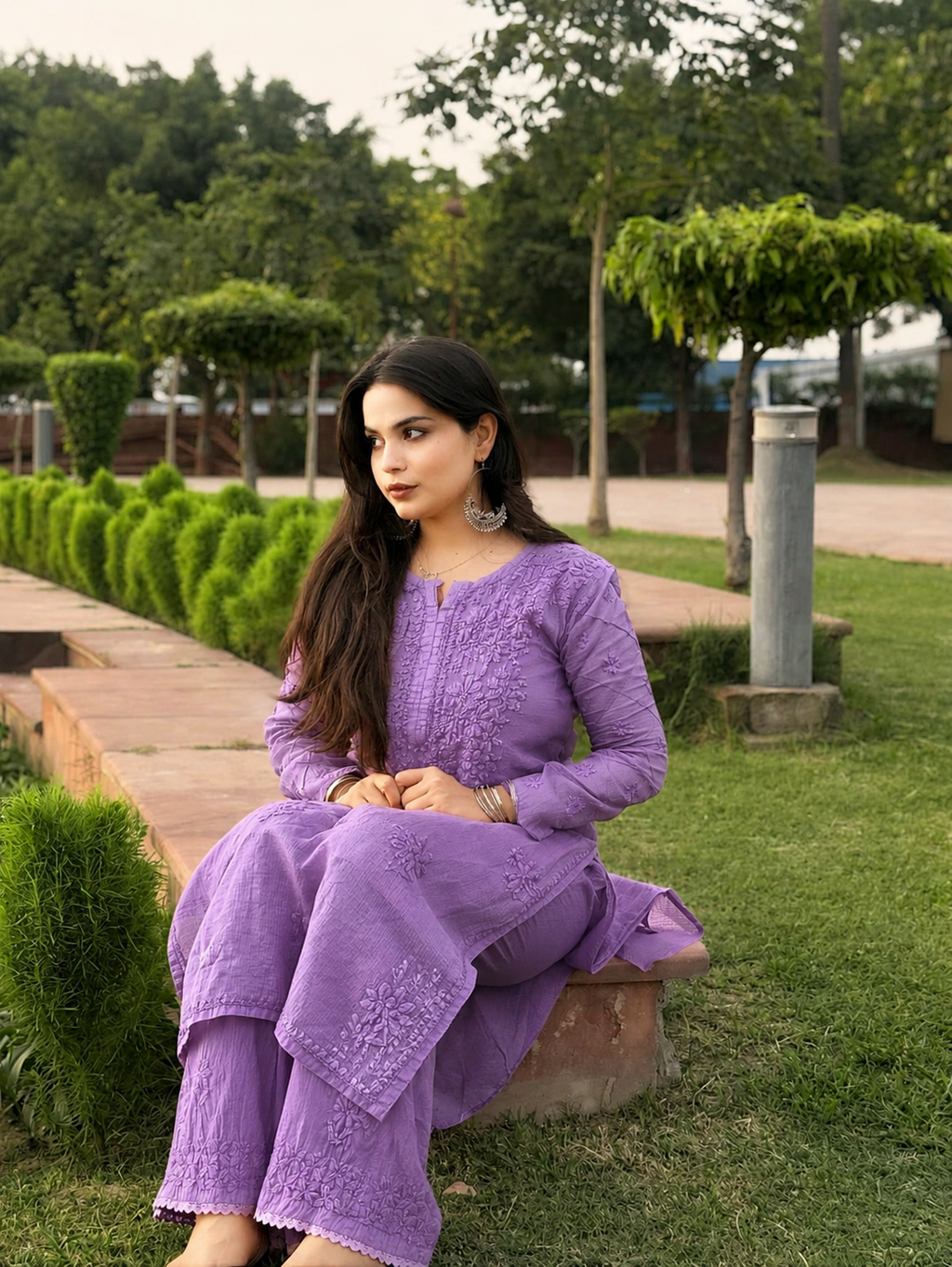 Exclusive Pintex Kota Doria Co-ord Set with Lace  Palazzo