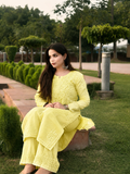 Exclusive Pintex Kota Doria Co-ord Set with Lace  Palazzo