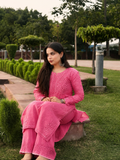 Exclusive Pintex Kota Doria Co-ord Set with Lace  Palazzo