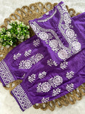 Chanderi Afghani Set