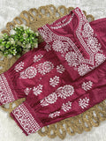 Chanderi Afghani Set