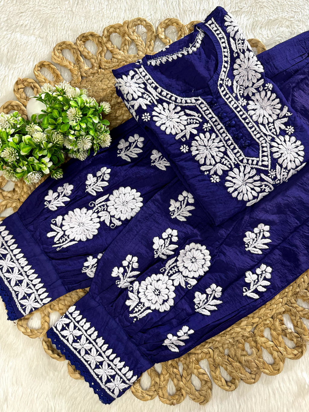 Chanderi Afghani Set