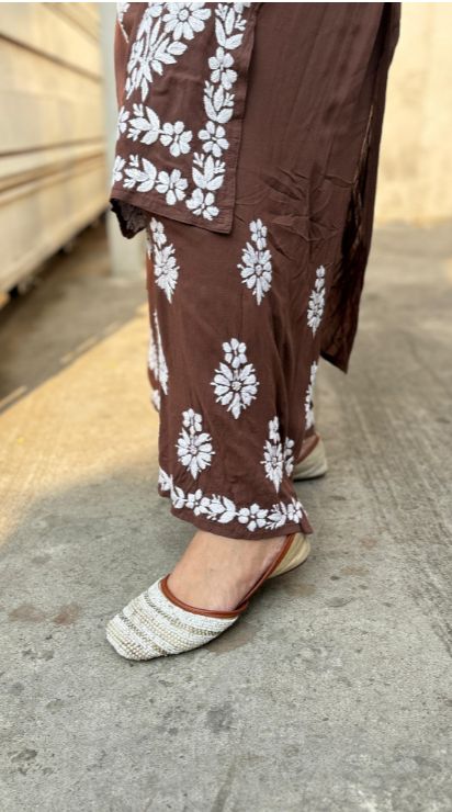 Cotton Modal Kurti–Plazo Set