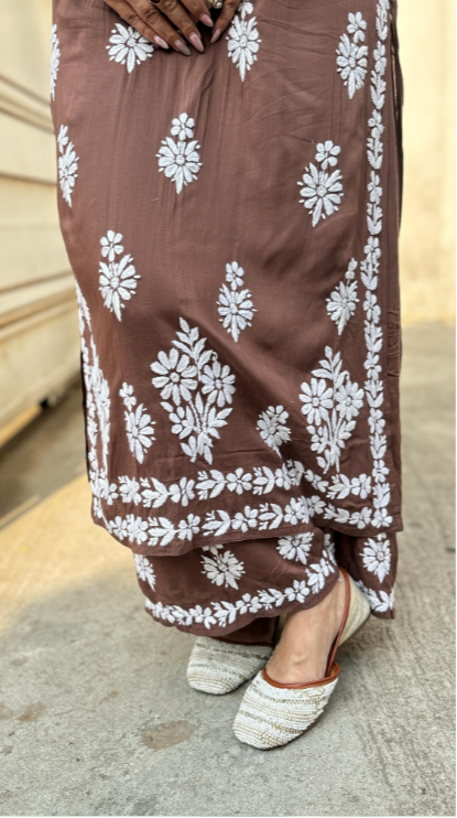 Cotton Modal Kurti–Plazo Set