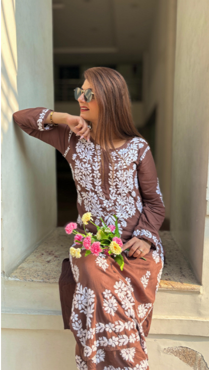 Cotton Modal Kurti–Plazo Set