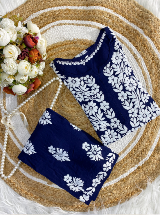 Cotton Modal Kurti–Plazo Set