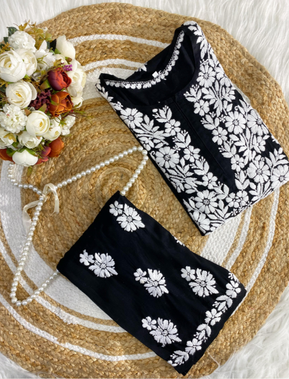 Cotton Modal Kurti–Plazo Set