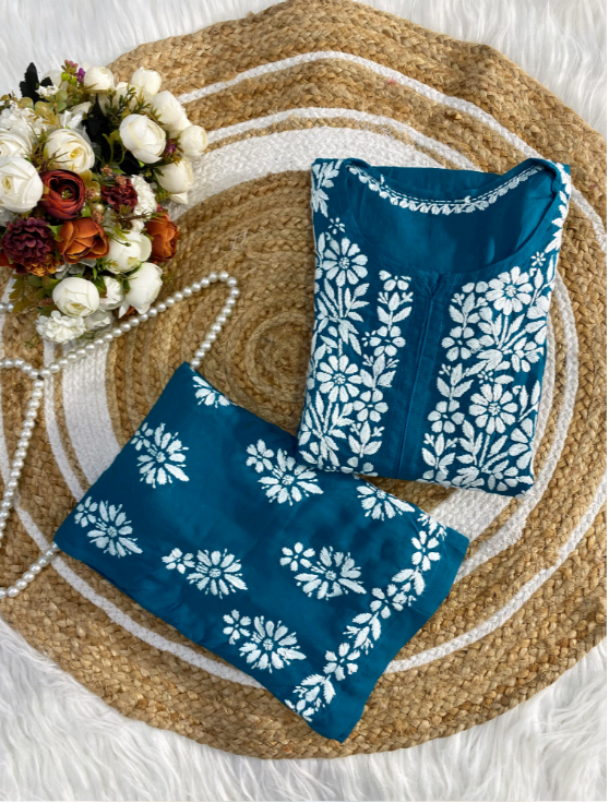 Cotton Modal Kurti–Plazo Set