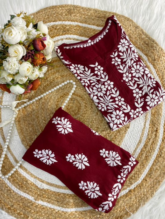 Cotton Modal Kurti–Plazo Set