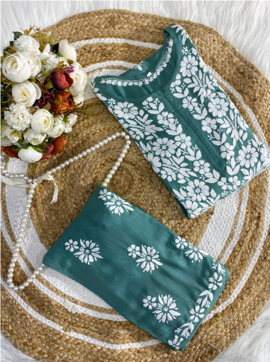 Cotton Modal Kurti–Plazo Set