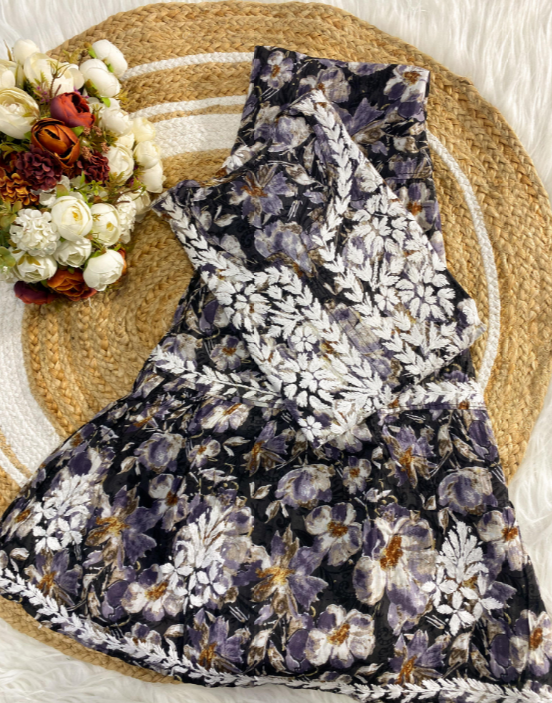 Chikankari Short Kurti & Gharara Set