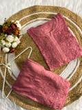 Chanderi Silk Chikankari Co-ord Set with Pintuck Work