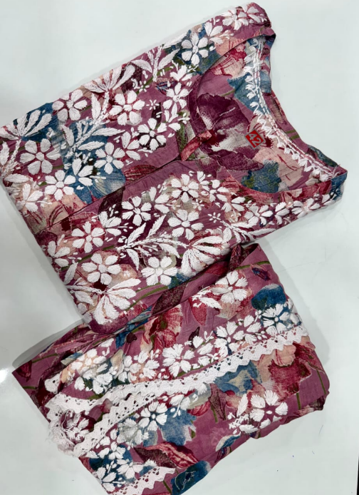 Mul Cotton Tulip Kurti Set – Lightweight & Comfortable