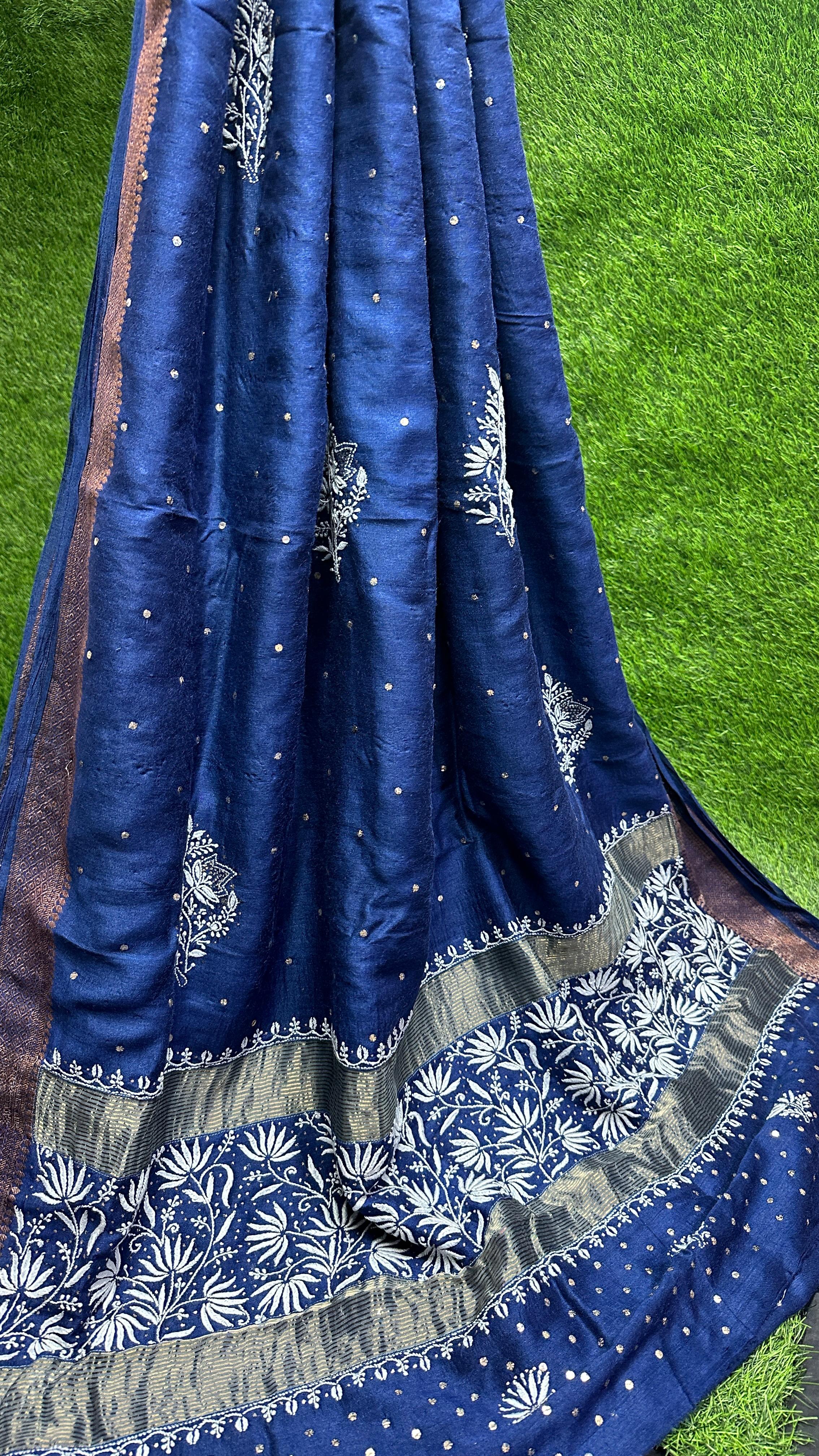 PURE MOONGA SILK SAREE