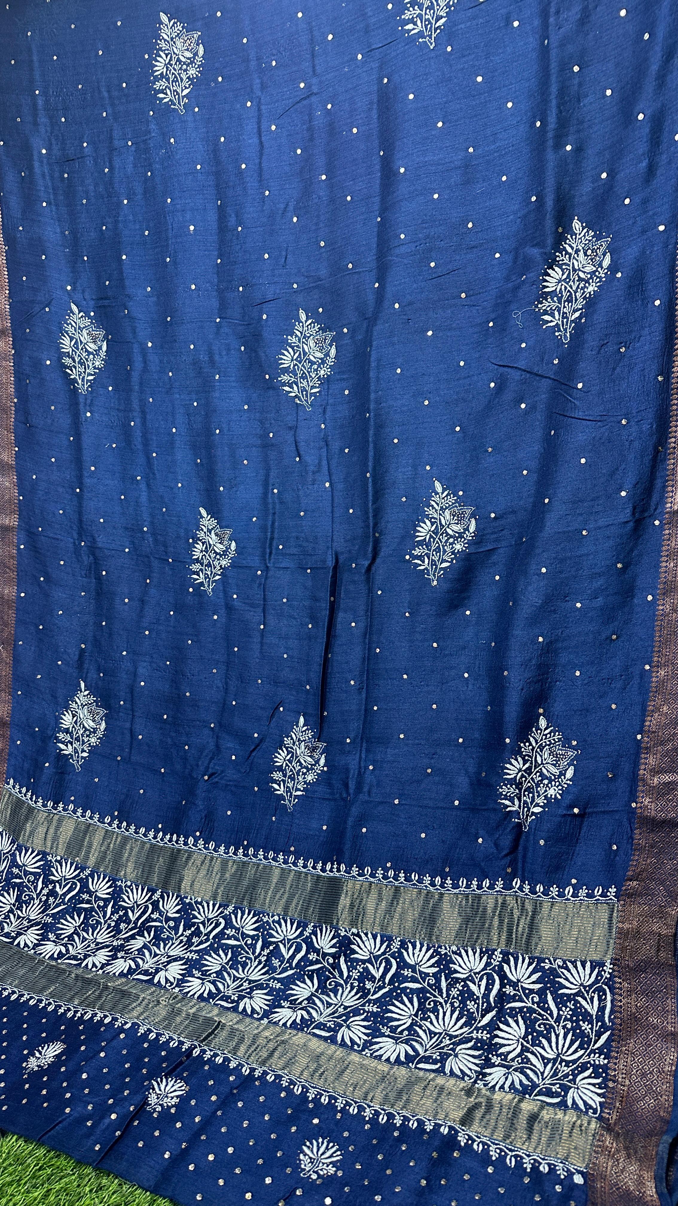 PURE MOONGA SILK SAREE
