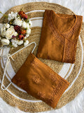 Soft Chanderi Angarkha Kurti Pant