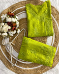 Soft Chanderi Angarkha Kurti Pant