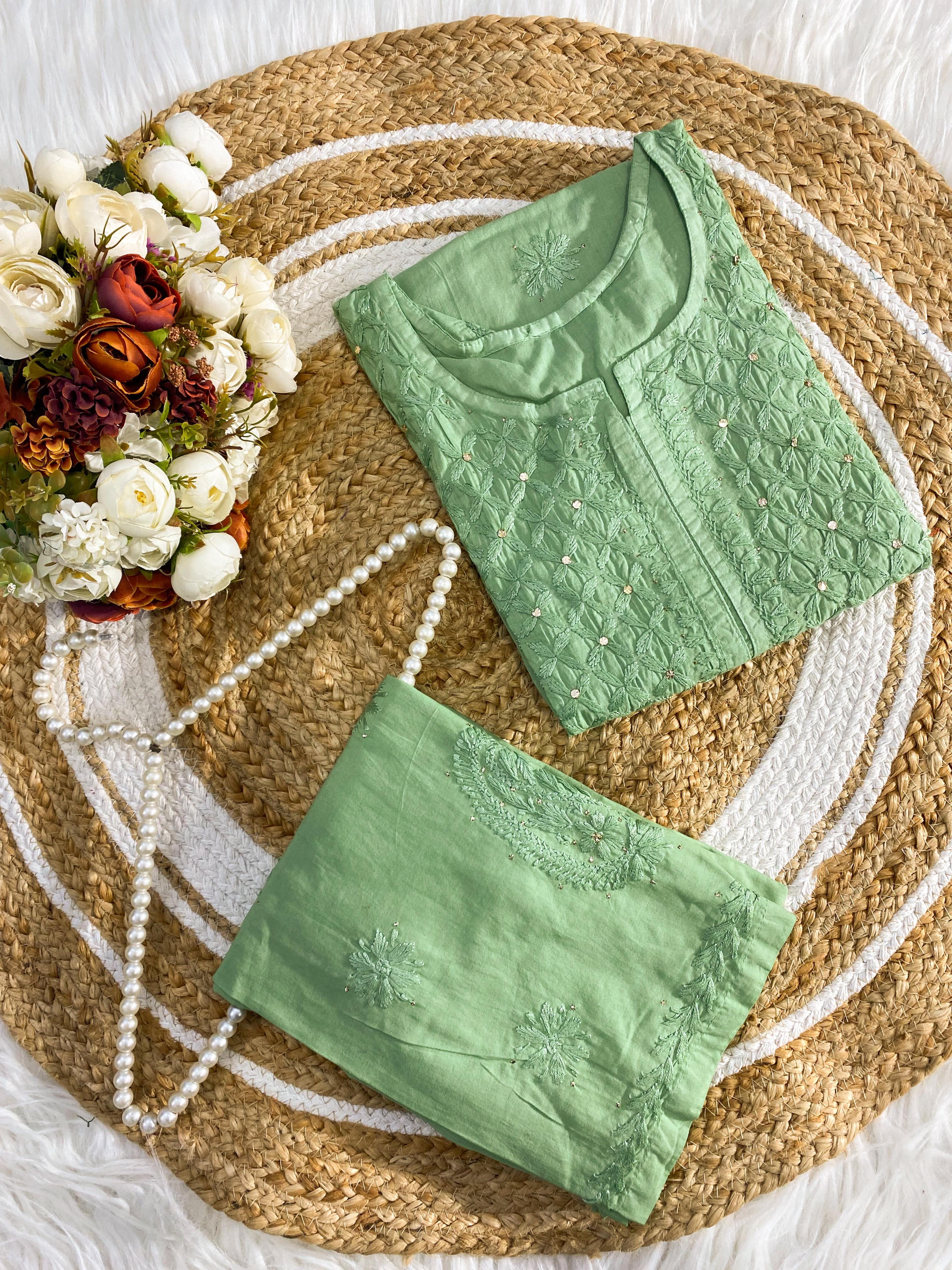 Mal Cotton Kurti Plazzo Set