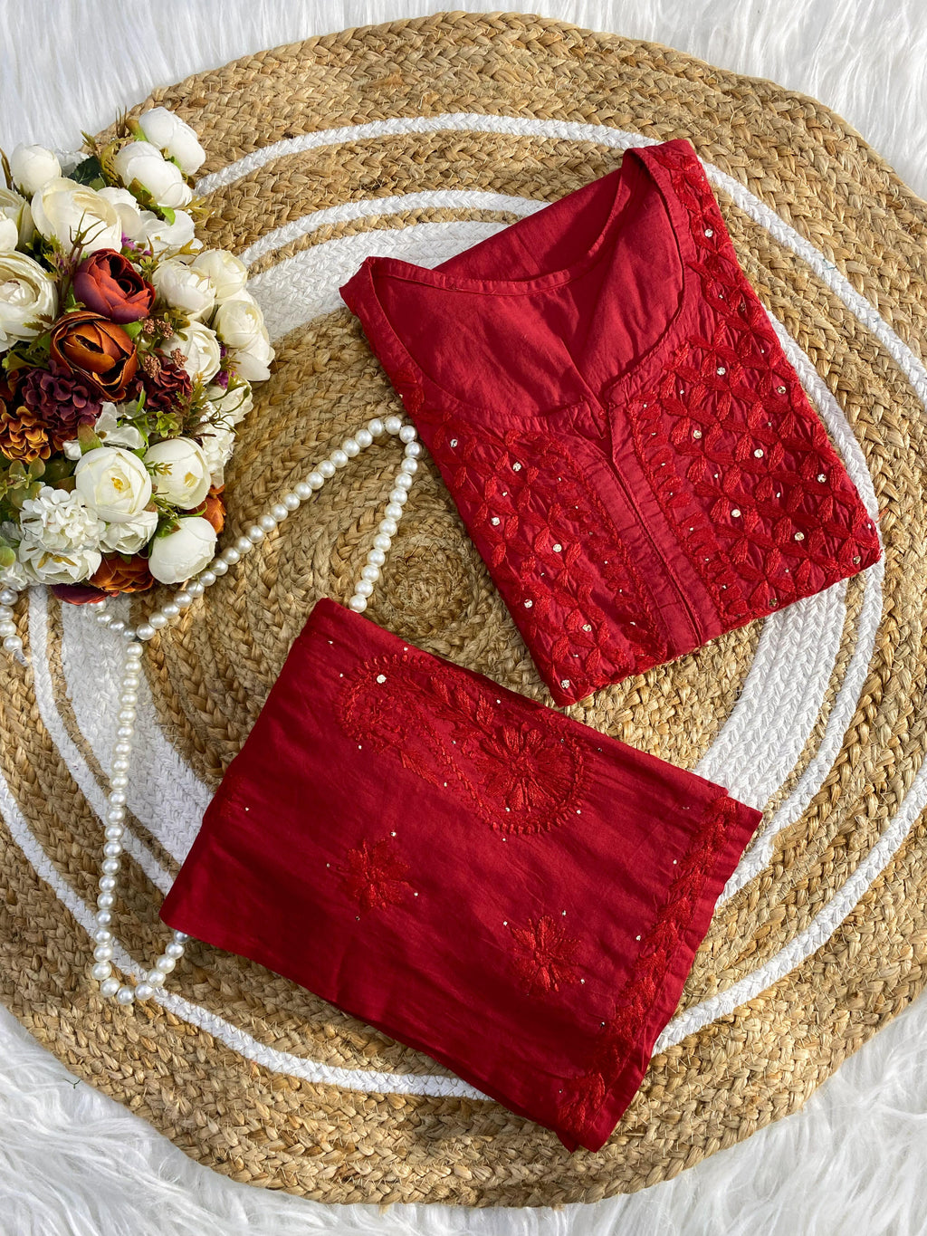 Mal Cotton Kurti Plazzo Set