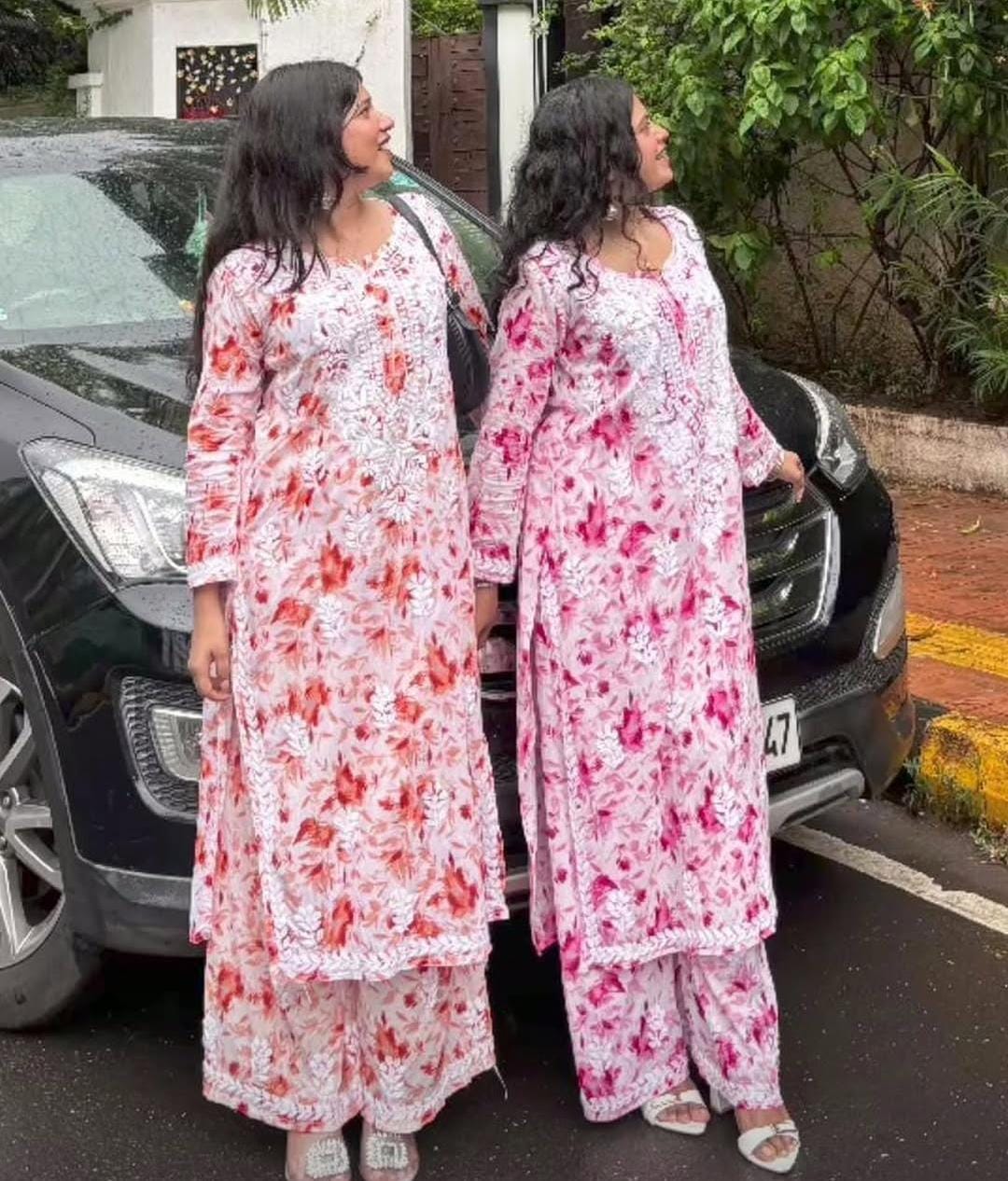 Printed Cotton Mulmul Set