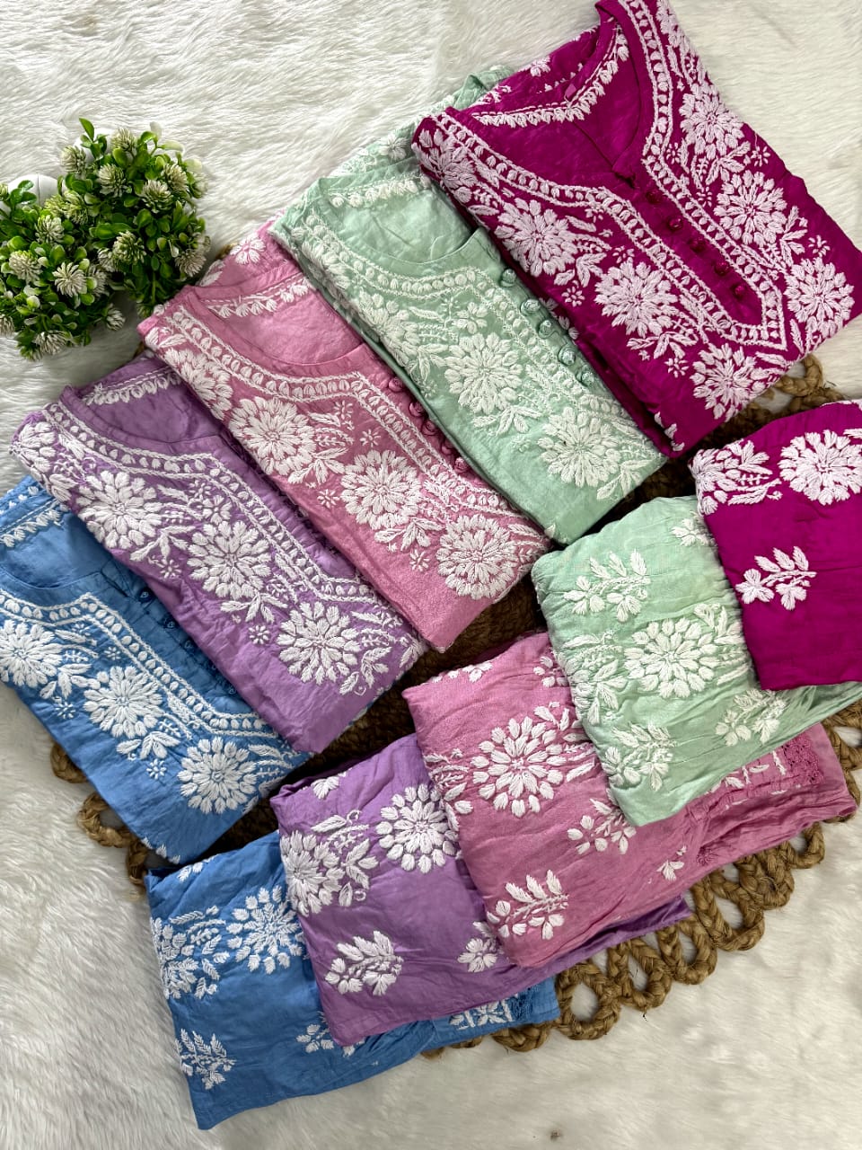 Chanderi Afghani Set