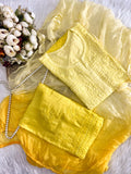 Elegant Chanderi Chikankari Kurti Set with Ombre Dupatta