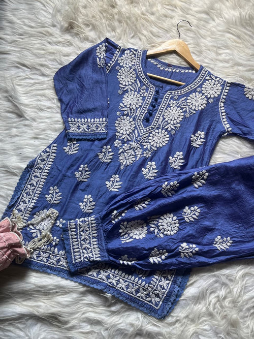 Chanderi Afghani Set