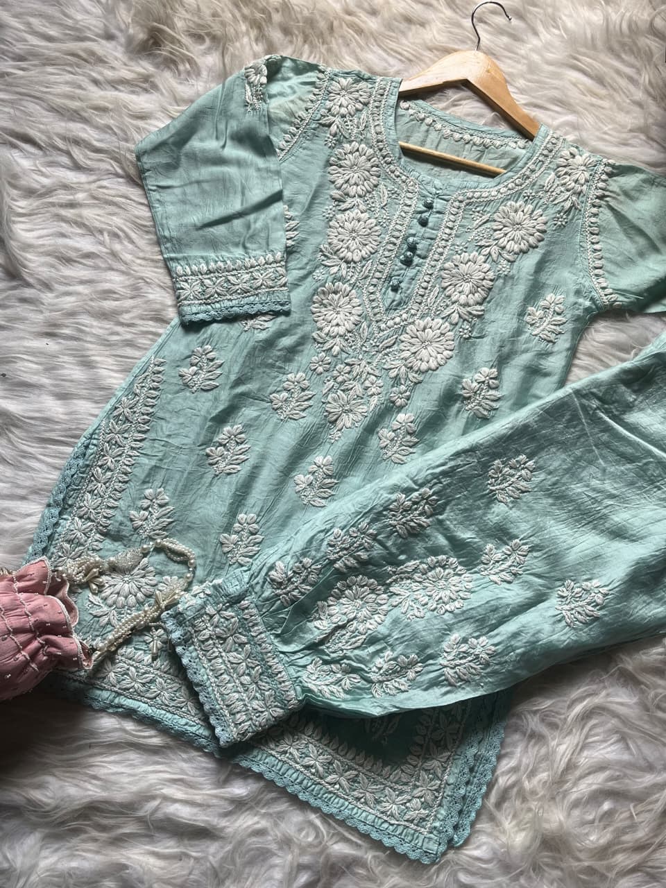 Chanderi Afghani Set