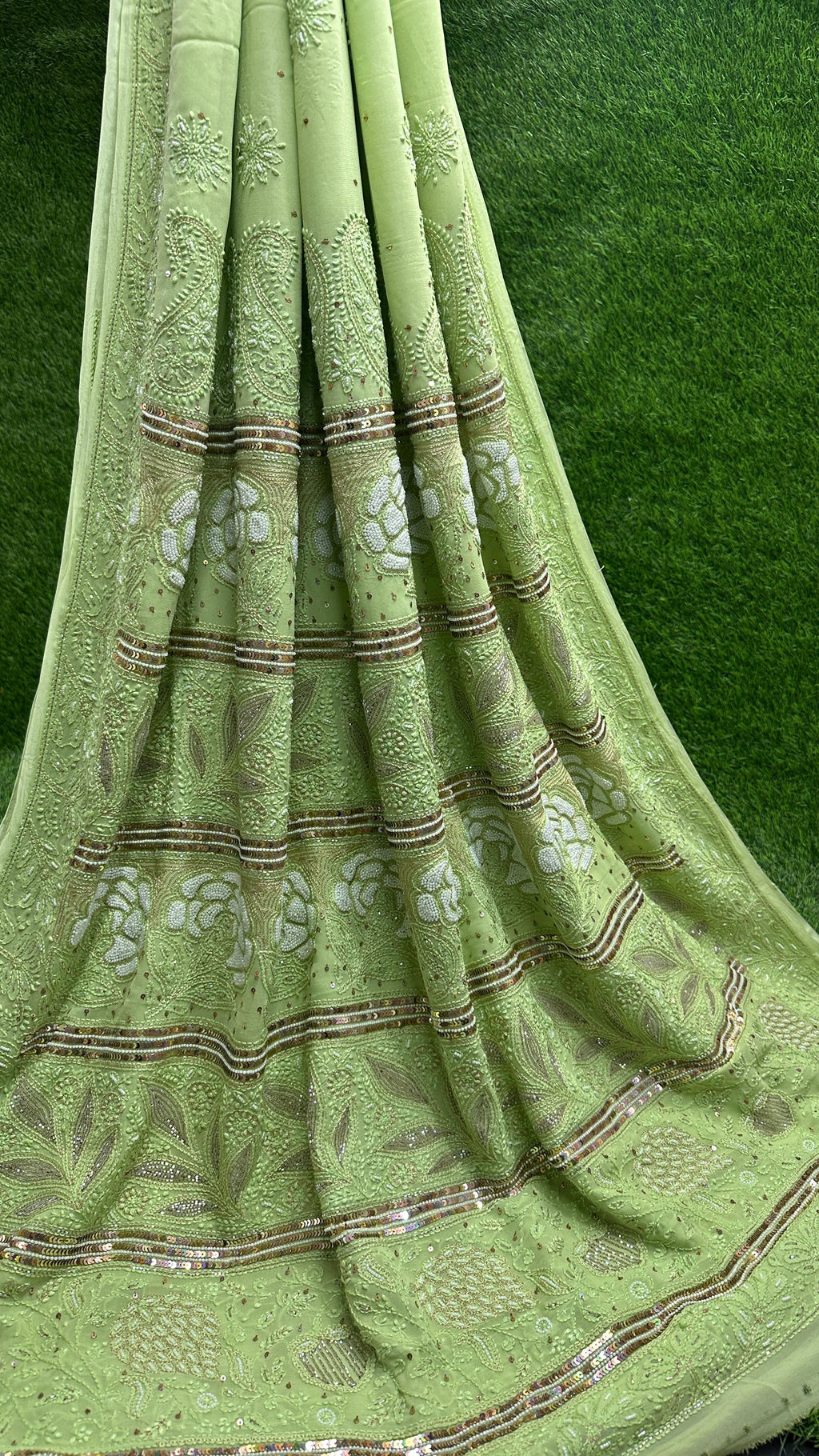 Chikankari Viscose Georgette Saree
