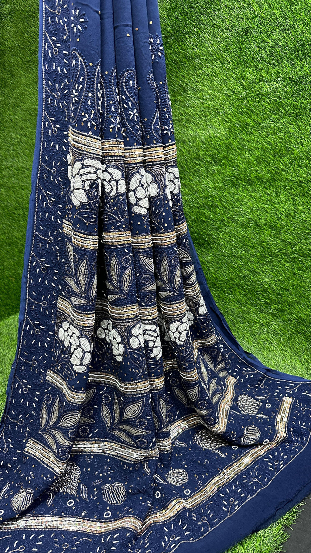 Chikankari Viscose Georgette Saree