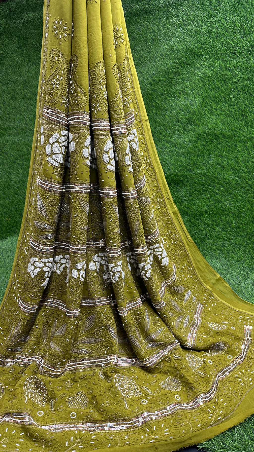 Chikankari Viscose Georgette Saree