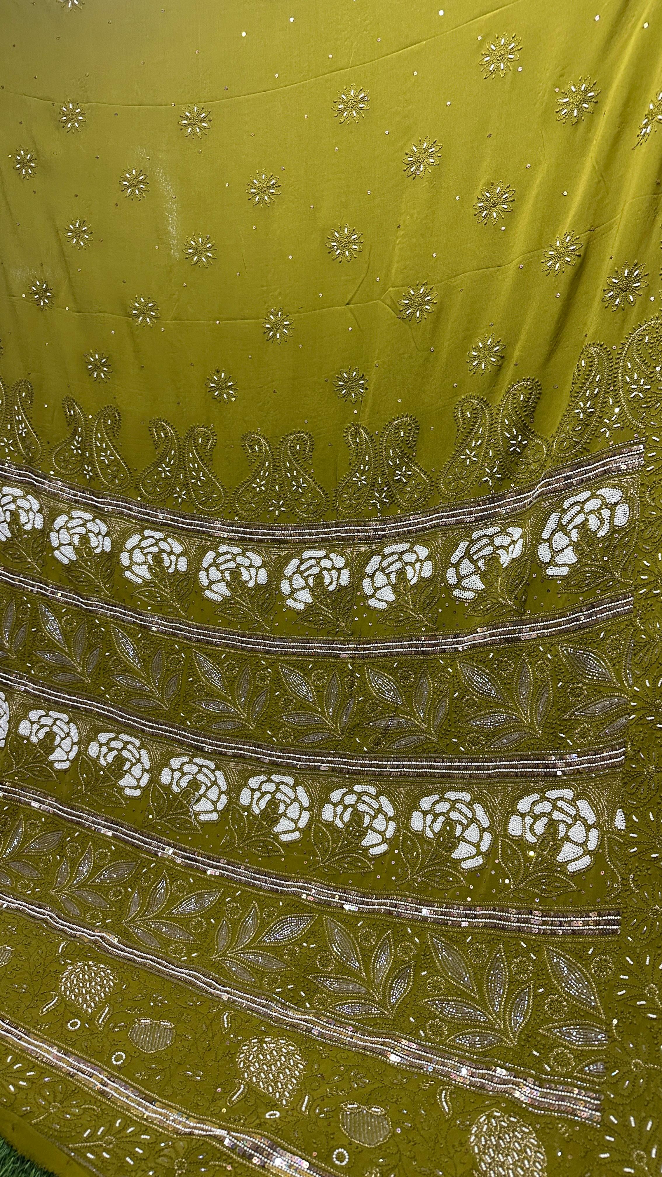 Chikankari Viscose Georgette Saree