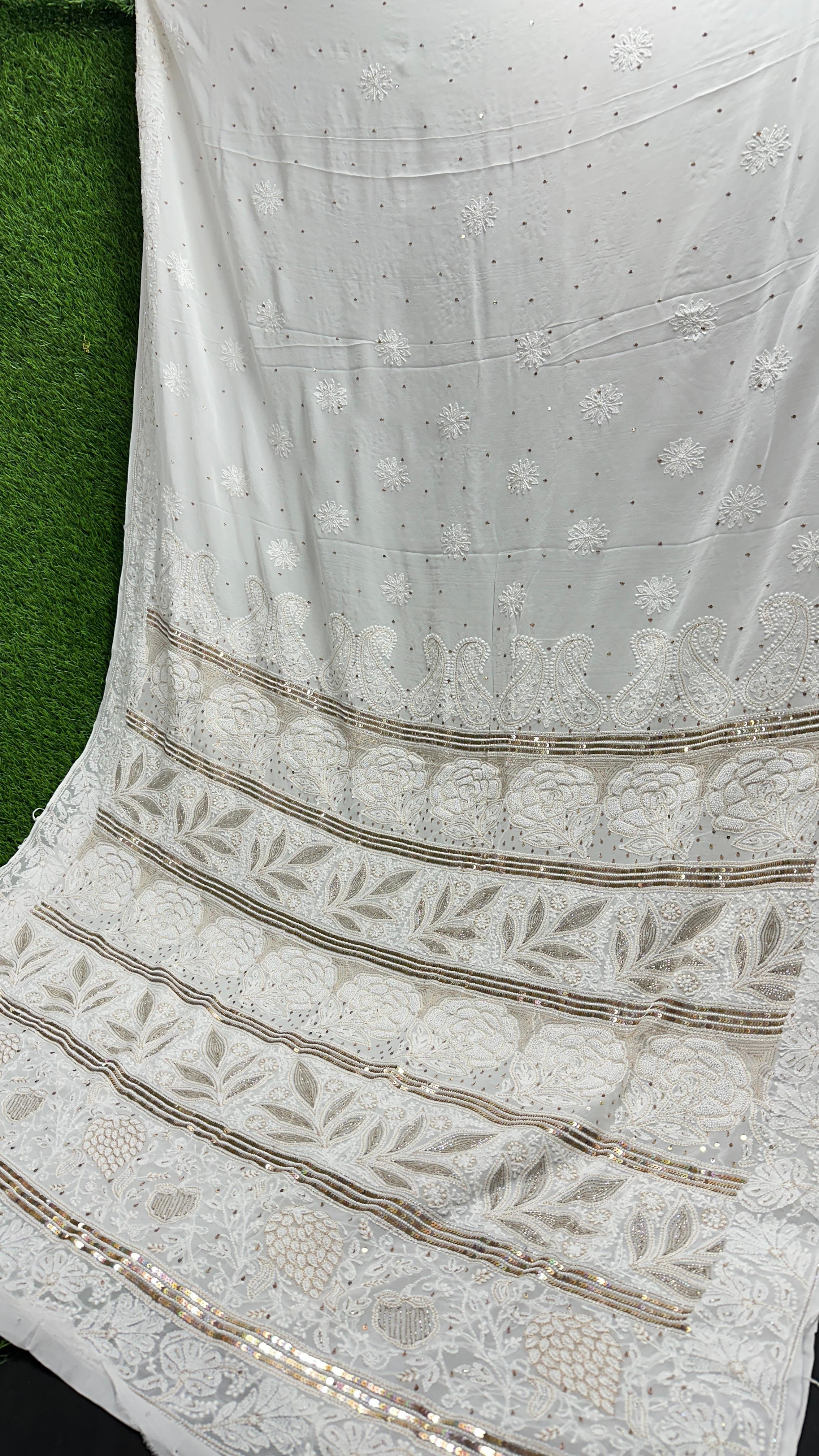 Chikankari Viscose Georgette Saree