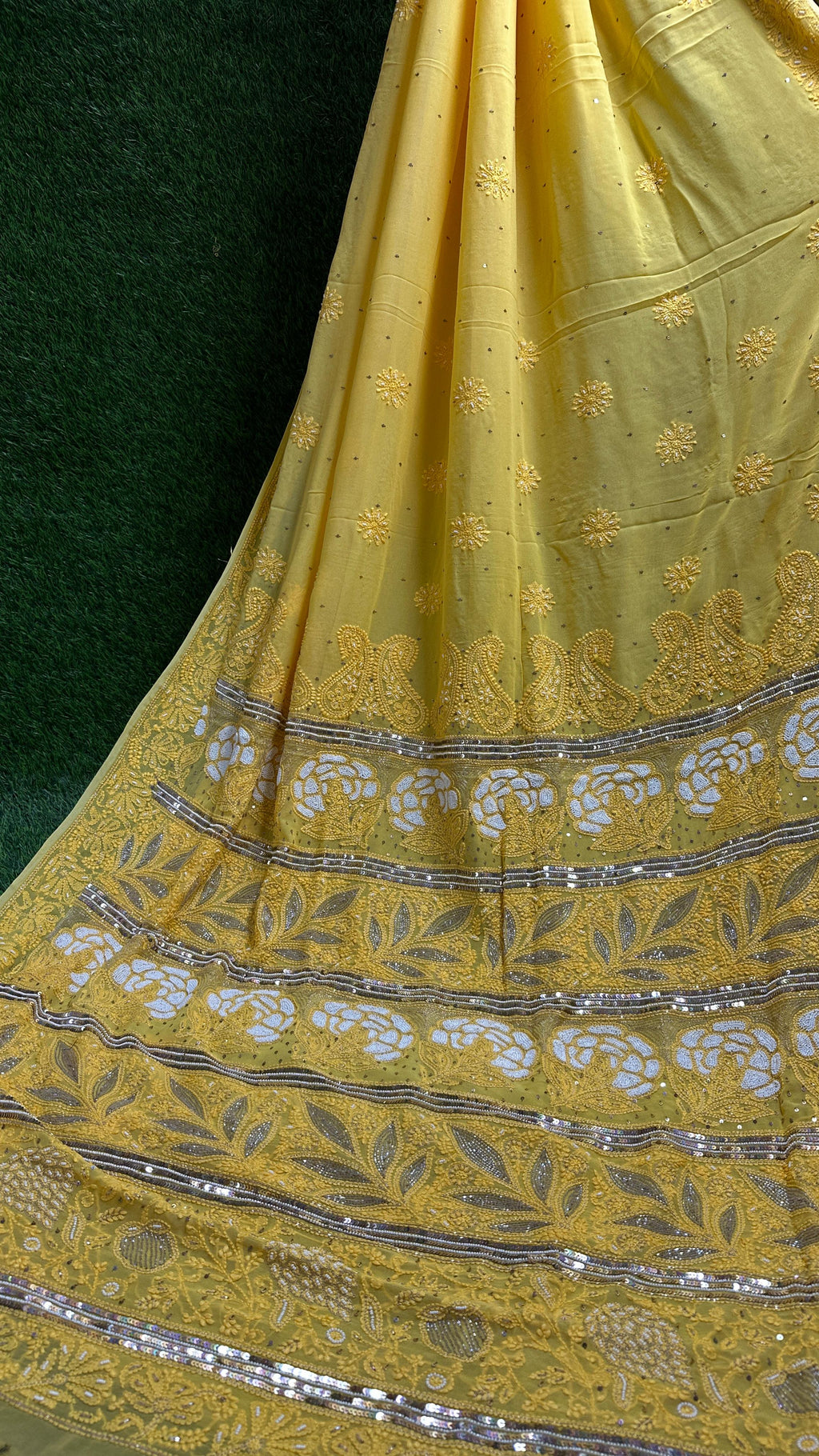 Chikankari Viscose Georgette Saree