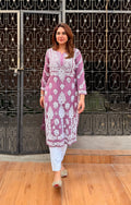 Aabroo Modal Chikankari Kurti