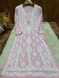 Aabroo Modal Chikankari Kurti