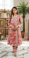 Mulmul Cotton Angarakha Pant Set