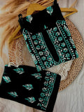 Cotton Noodle Strap Kurti Plazo Set