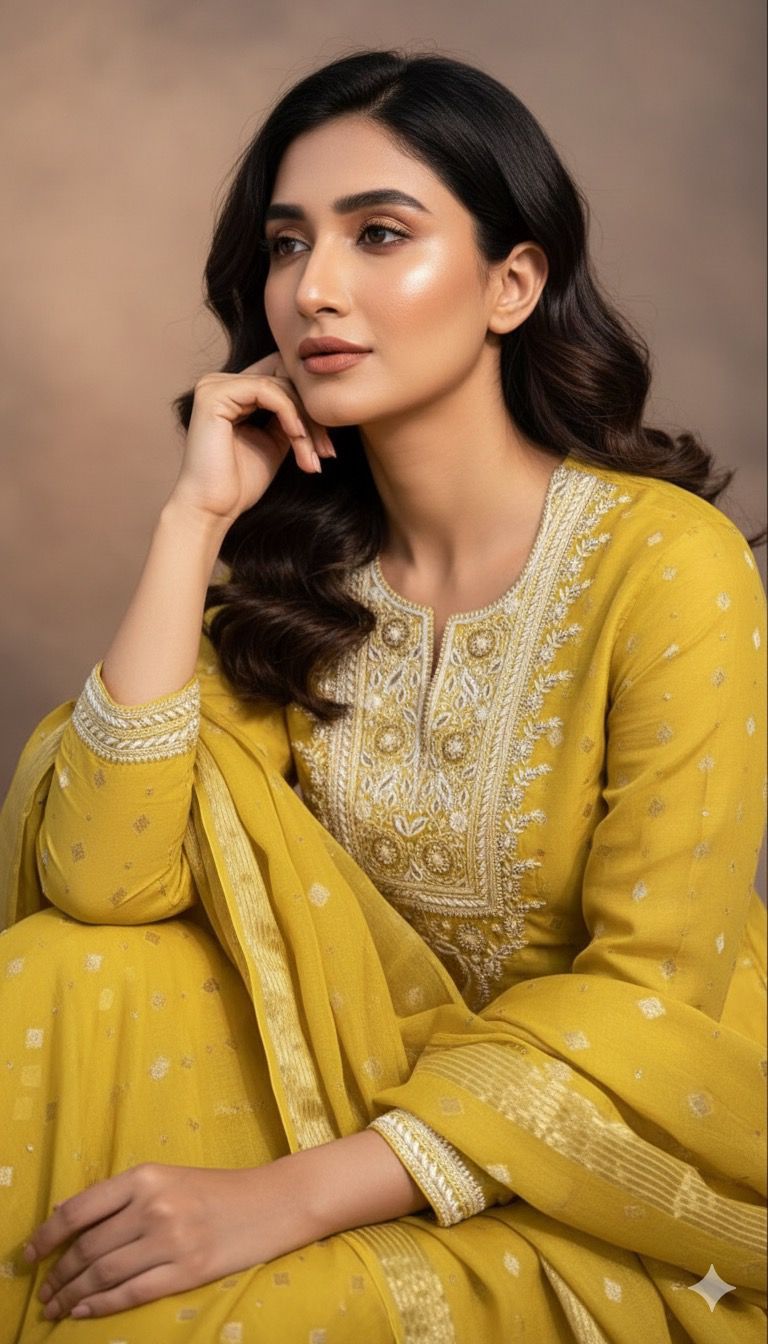 Noori Grace – Banarasi Mul Chanderi Luxe Set