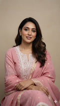 Noori Grace – Banarasi Mul Chanderi Luxe Set