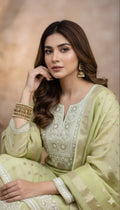 Noori Grace – Banarasi Mul Chanderi Luxe Set
