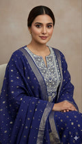 Noori Grace – Banarasi Mul Chanderi Luxe Set