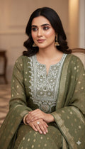 Noori Grace – Banarasi Mul Chanderi Luxe Set
