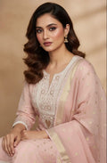 Noori Grace – Banarasi Mul Chanderi Luxe Set