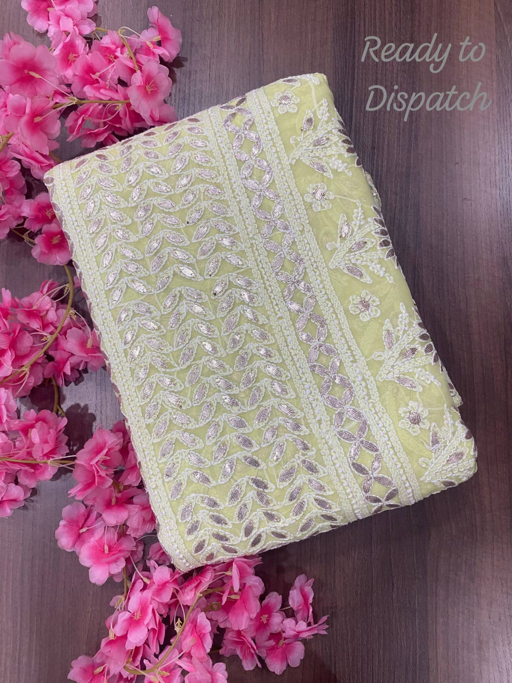 Noor-e-Elegance Chikankari Georgette Saree