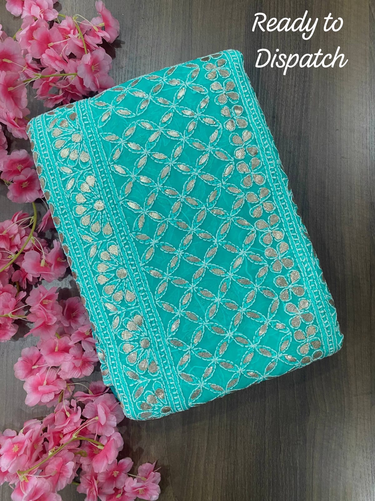 Noor-e-Elegance Chikankari Georgette Saree (Copy)