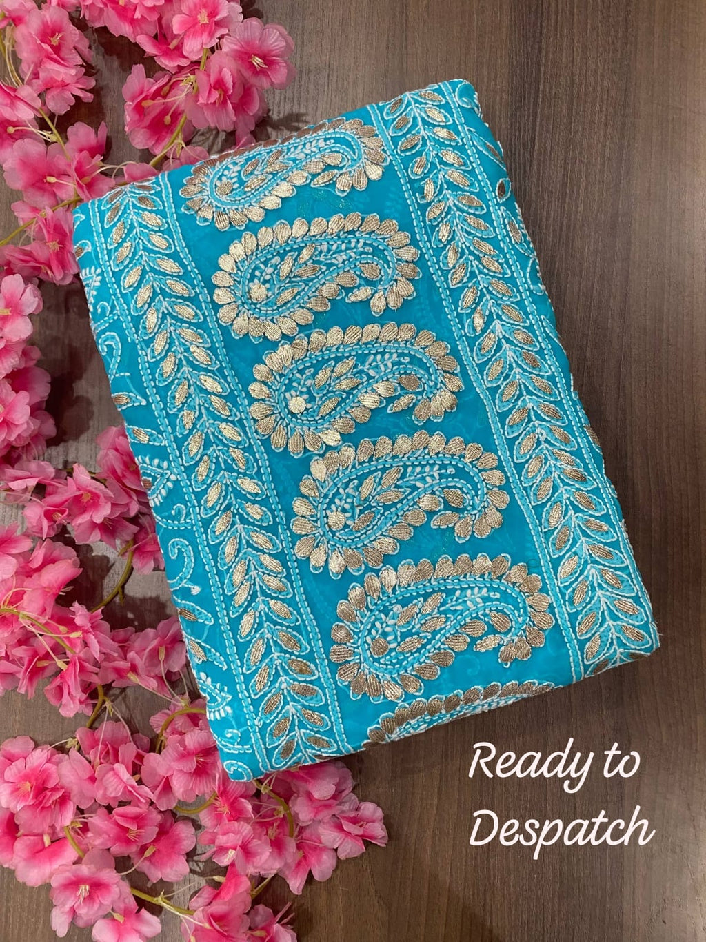 Noor-e-Elegance Chikankari Georgette Saree