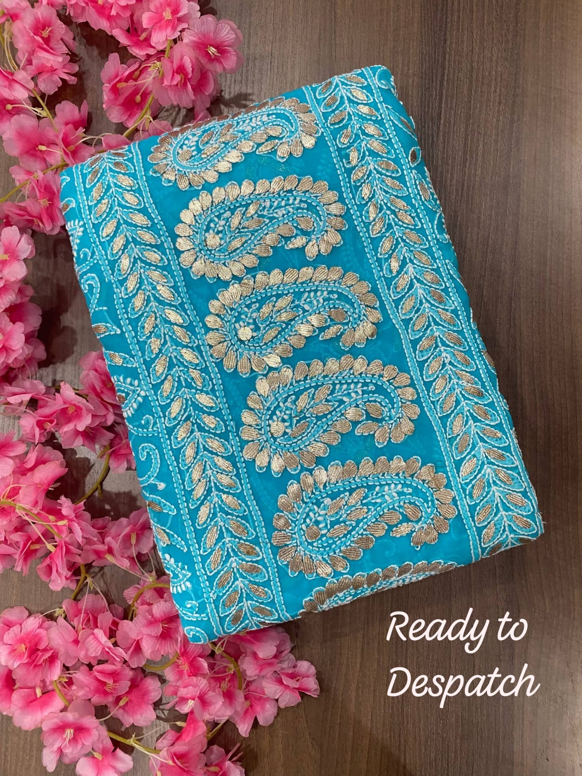Noor-e-Elegance Chikankari Georgette Saree