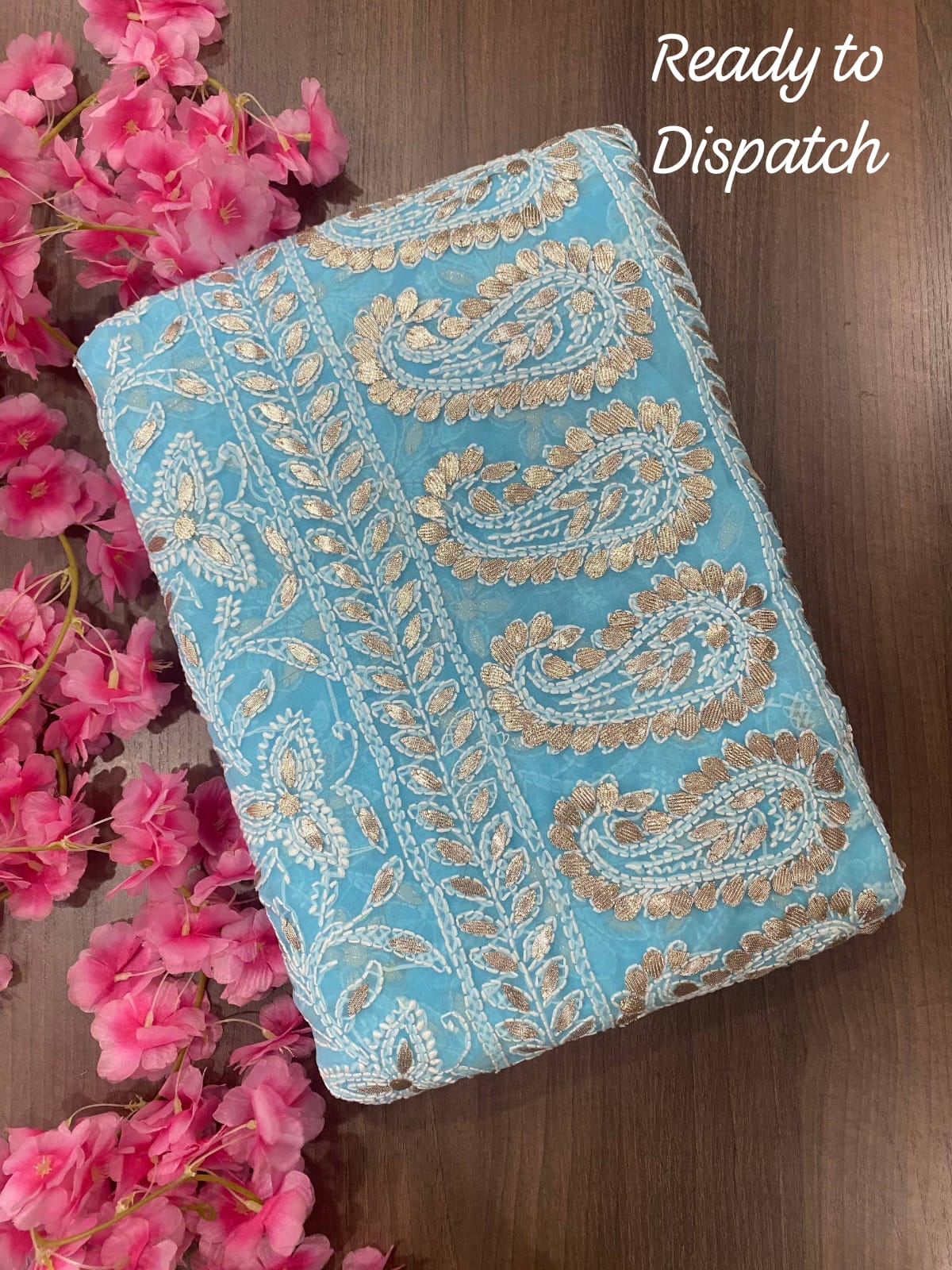 Noor-e-Elegance Chikankari Georgette Saree
