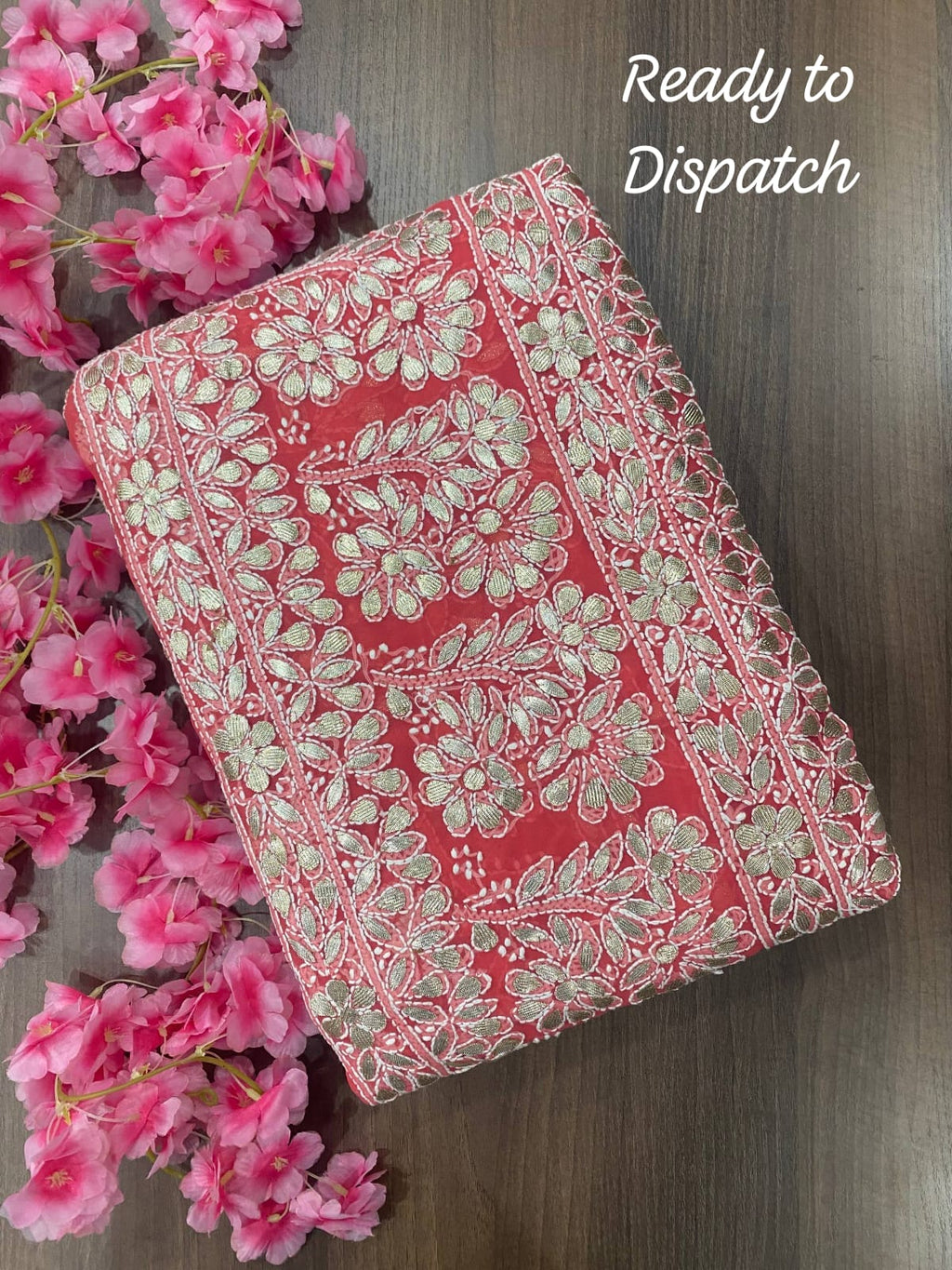 Noor-e-Elegance Chikankari Georgette Saree